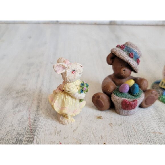 Variety Easter train chick bear eggs Village accessory Decor spring - Picture 4 of 7